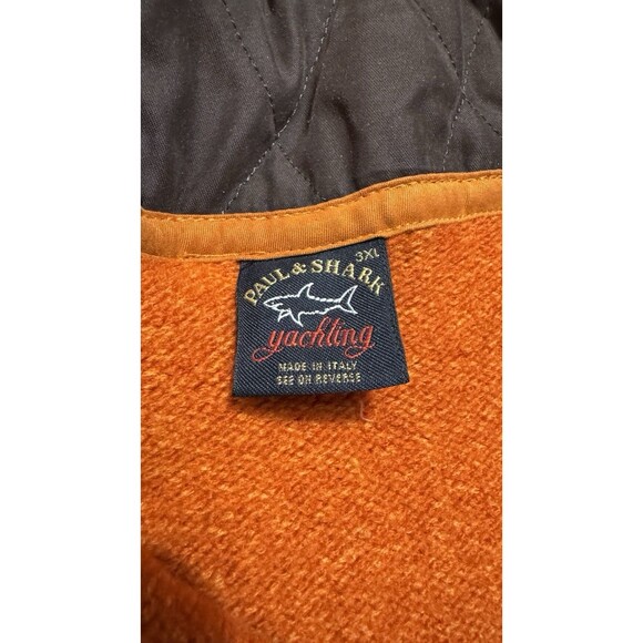 Vintage Paul & Shark Yachting Mens Zip Sweater 100% Italian Wool 2XL/3XL - READ - Picture 6 of 8